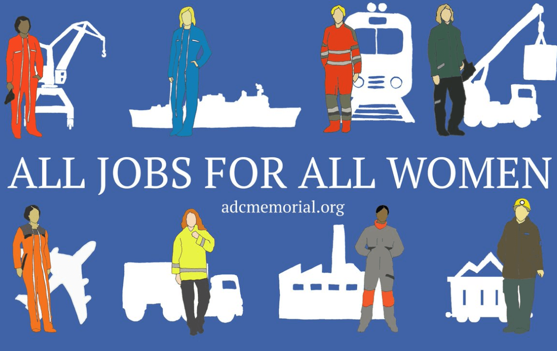 banner for All jobs for all Women campaign